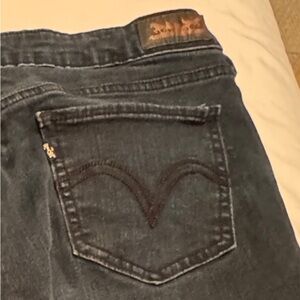 Dark Blue Women's Levi 535 Leggings Jeans, size 17M